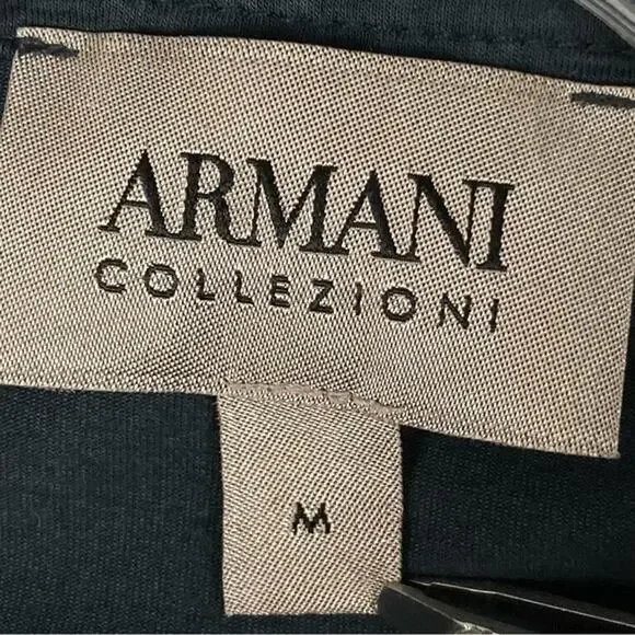 ARMANI Collezioni Polo Shirt M Logo Shortsl Hiddenbtn Stretch Cotton Portugal
